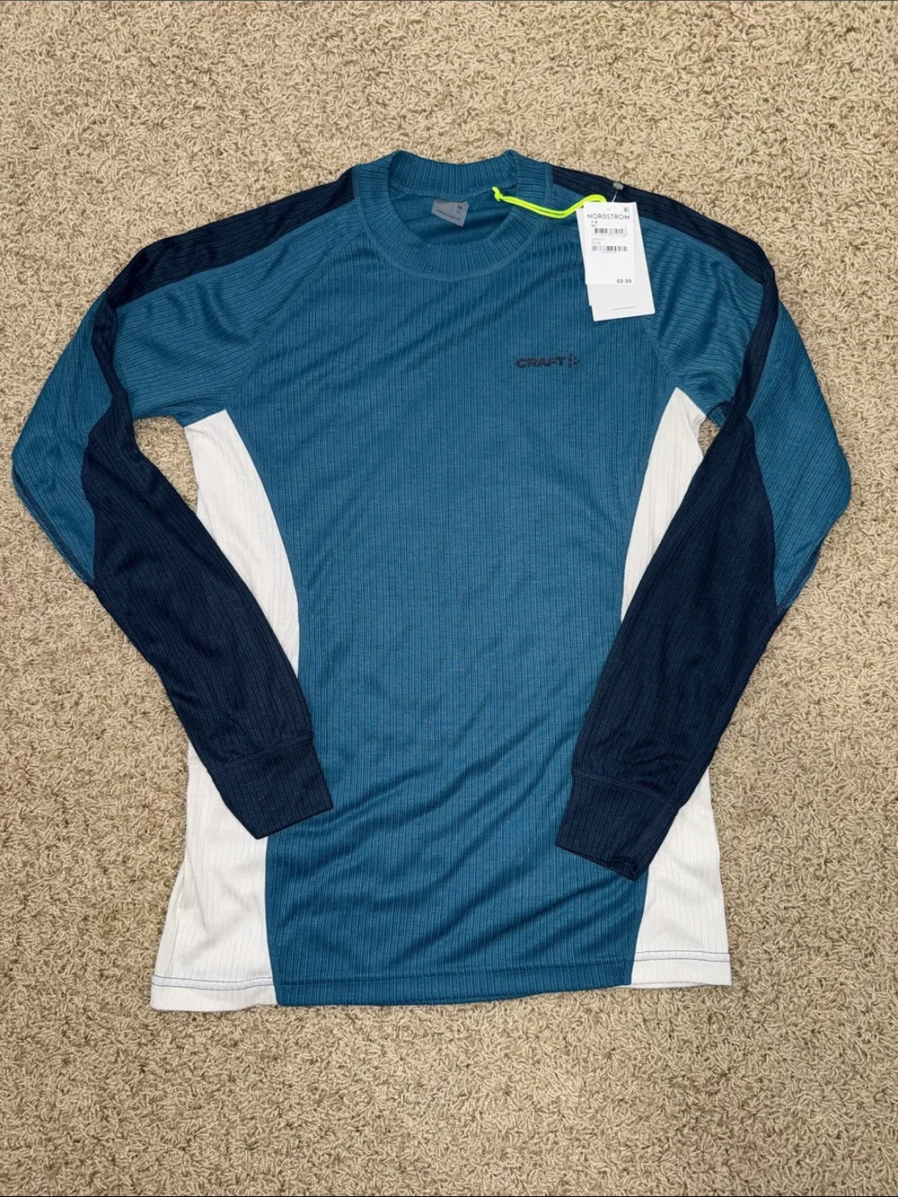 Craft Core Dry Baselayer Set Men’s Medium NWT | Blaze | Recycled Polyester Therm